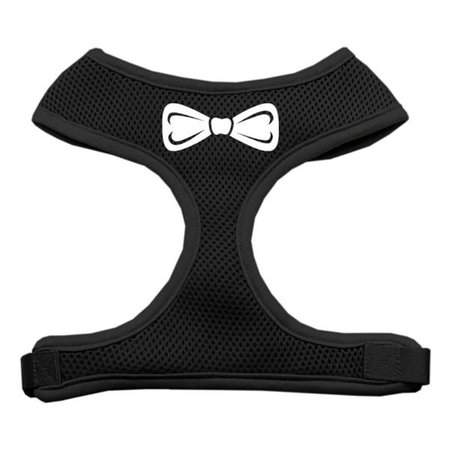 UNCONDITIONAL LOVE Bow Tie Screen Print Soft Mesh Harness Black Extra Large UN2455375